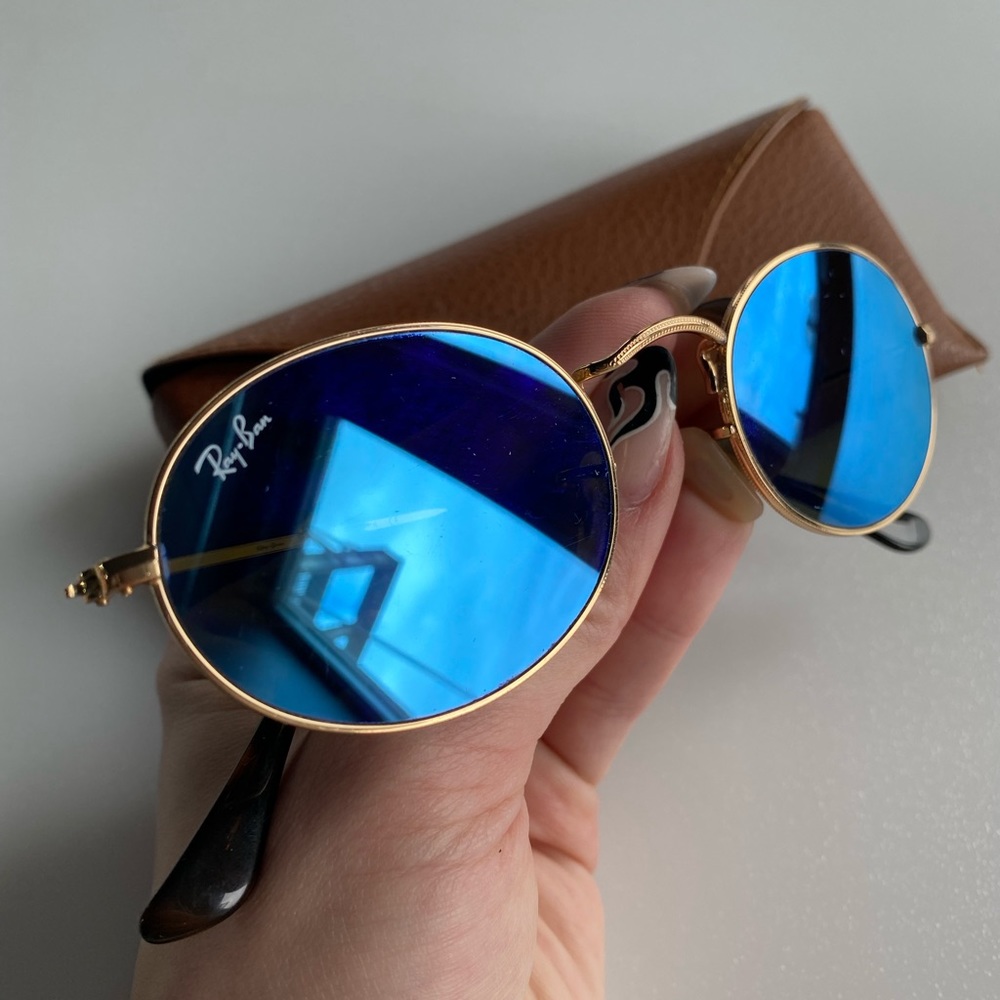 Ray-Ban Gold and Black Sunglasses - Picture 3 of 5